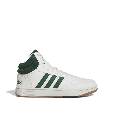 adidas sneaker hoops 3.0 mid weiß/grün|Adidas hoops 3.0 mid shoes.